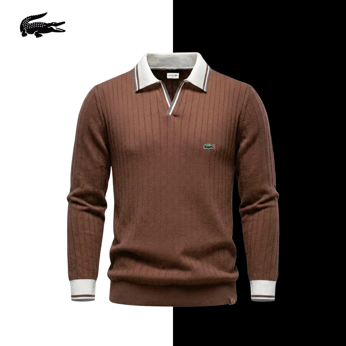 LC Knitted Polo Sweater